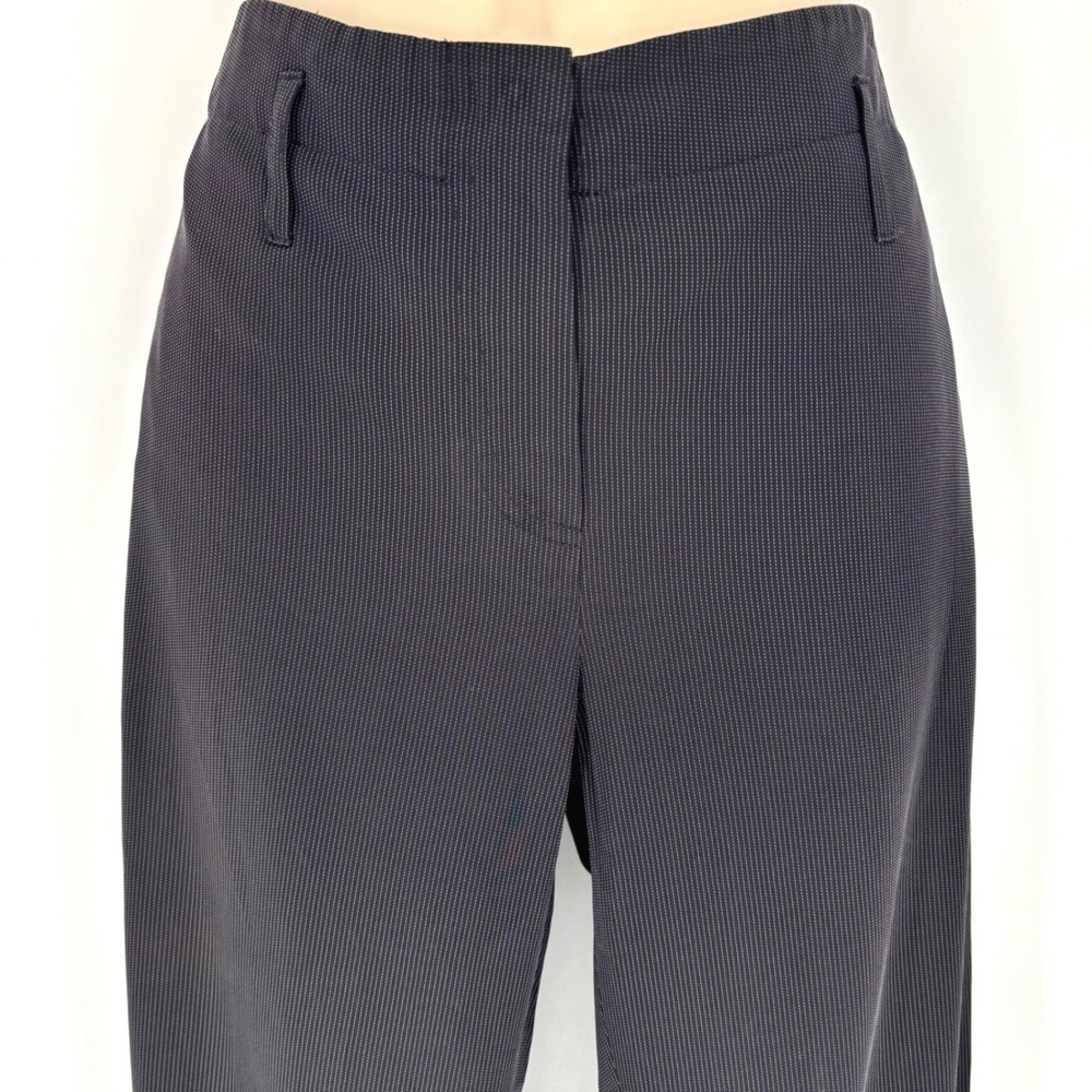 Vintage Emporio Armani Pinstripe Trouser Slacks Made in Italy Womens Sz 4 Black